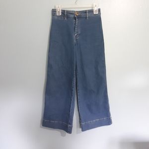 H&M Women's wide leg crop jeans size 4